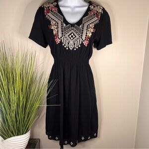 Johnny Was JW Los Angeles Embroidered Dress Size M